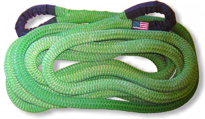 4X4 Vehicle Recovery The Original BILLET4X4 U.S Made Kinetic Recovery Rope - 1 inch X 30 ft Snatch Rope with Heavy-Duty Carry Bag